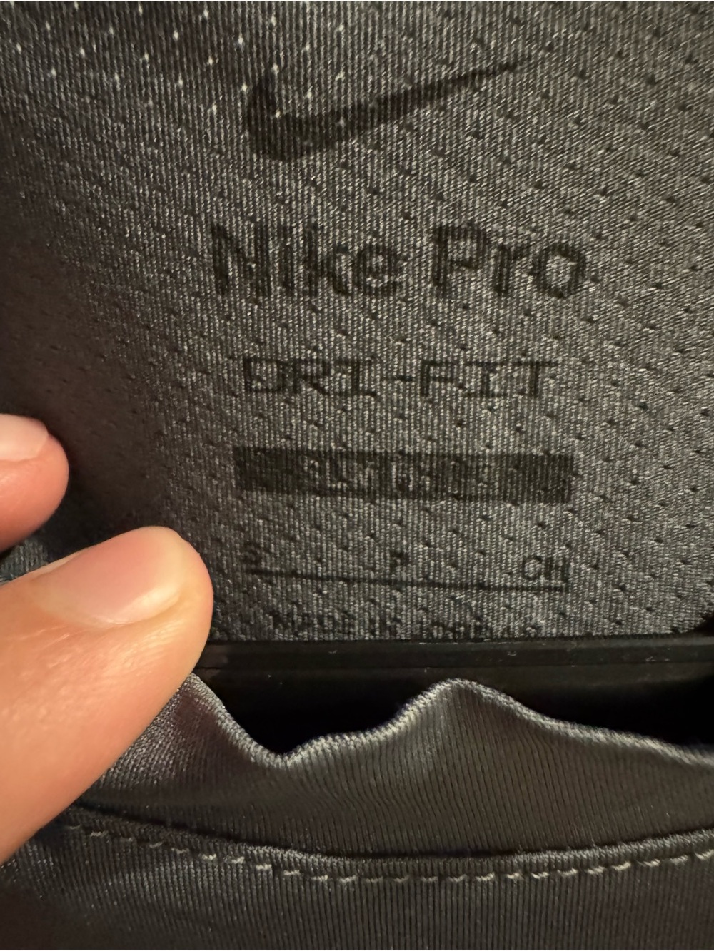 Nike pro gray tank top - Picture 2 of 3